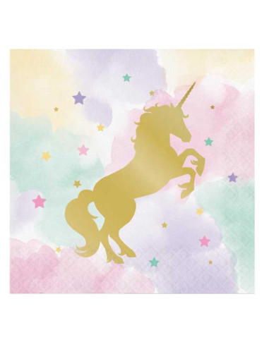 Goldene Einhorn-Secken – elegante Tischdekoration | BelleFete.ch