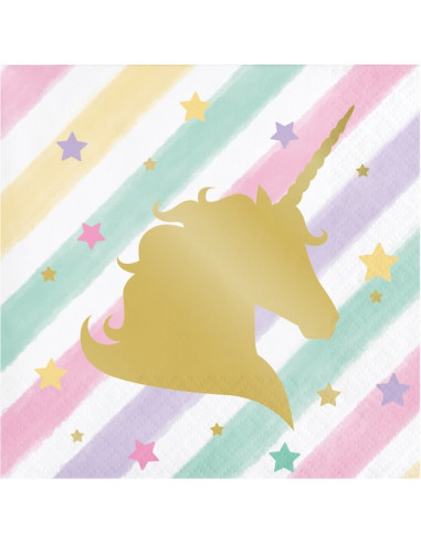 Tovaglioli per bevande di compleanno Unicorno - Bellefete.ch - Svizzera - Decorazione per feste Unicorno