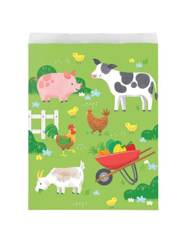 Sacs à Cadeaux Animaux de la Ferme | Fête enfant | BelleFete.ch
