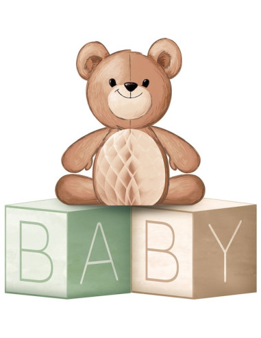 Centre de table Teddy Bear ourson – baby shower | BelleFete.ch