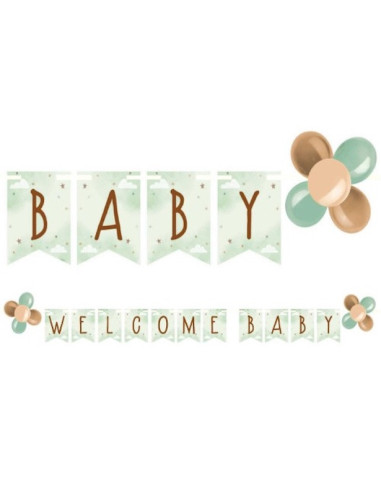 Ghirlanda di benvenuto con orsetti di peluche | Baby Shower | BelleFete.ch