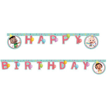 Ghirlanda di lettere Happy Birthday Cocomelon con JJ – decorazione compleanno bambino | BelleFete.ch