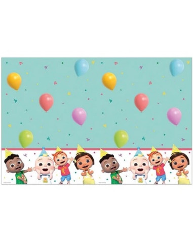 Tovaglia CoComelon 120x180 cm | Decorazione di compleanno per bambini | BelleFete.ch