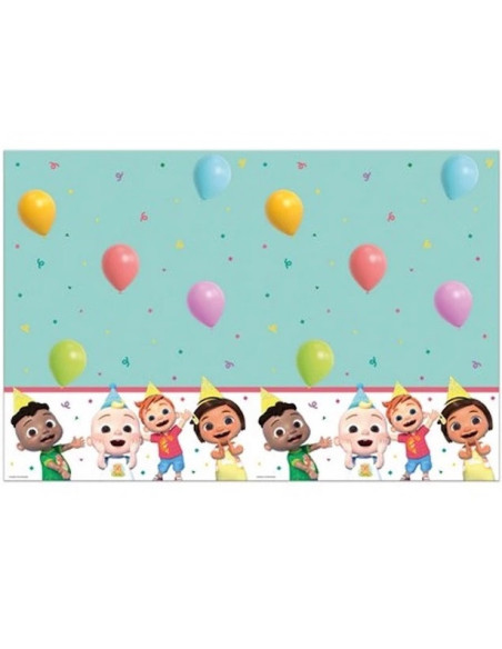 Tovaglia CoComelon 120x180 cm | Decorazione di compleanno per bambini | BelleFete.ch