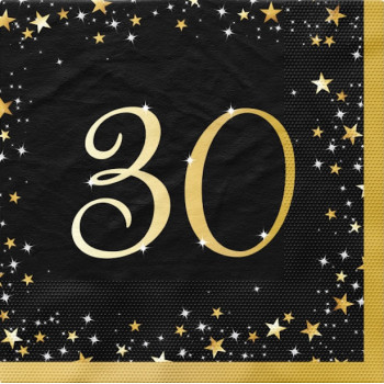 Handtücher 30 Jahre "Happy Birthday" - Partydekoration für Erwachsene - Bellefete.ch - Schweiz