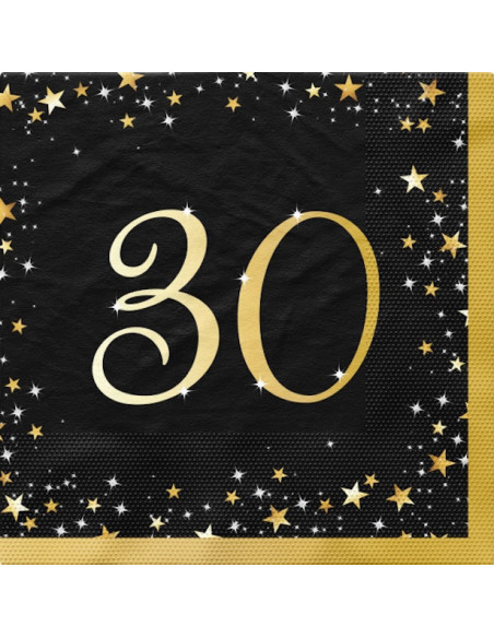 Handtücher 30 Jahre "Happy Birthday" - Partydekoration für Erwachsene - Bellefete.ch - Schweiz