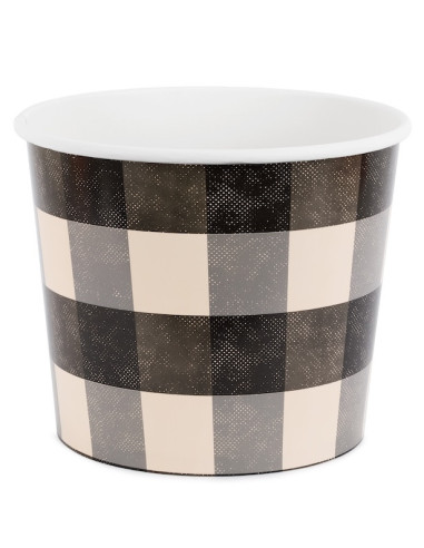 Seaux à snacks carreaux Rouge et Noir | Fête barbecue | BelleFete.ch