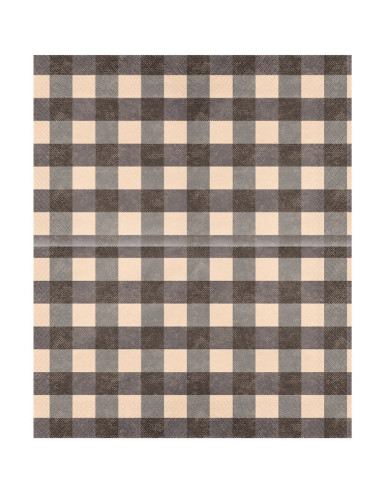 Schwarz-karierte Servietten | Grillparty-Dekoration | BelleFete.ch