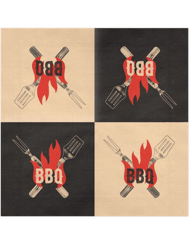 Tovaglioli per feste barbecue | Decorazioni per feste barbecue | BelleFete.ch