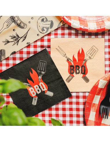 Tovaglioli per feste barbecue | Decorazioni per feste barbecue | BelleFete.ch