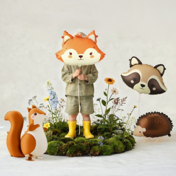 Fuchs Partyballon - Geburtstagsdekoration Baby Thema Tiere | BelleFete.ch 2