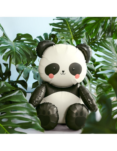 Palloncino per festa a tema panda - Decorazioni per compleanno a tema giungla e animali