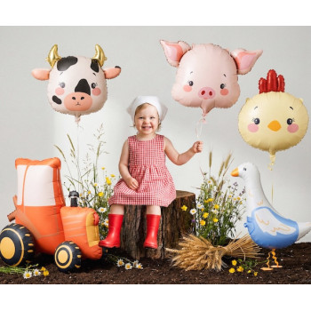 Ballon tracteur 3D – décoration anniversaire enfant thème ferme | BelleFete.ch 2
