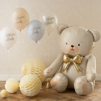 Teddybär Ballon – süße Dekoration zum Geburtstag Baby | BelleFete.ch 2