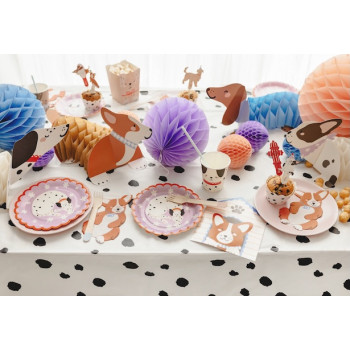 Décorations de table chiens en papier alvéolé – déco anniversaire enfant animaux | BelleFete.ch 2
