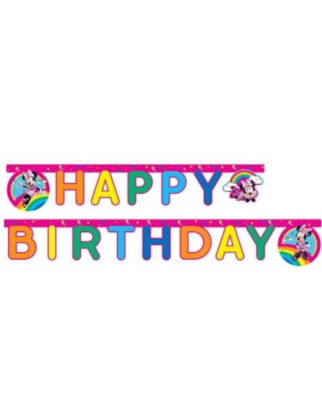 Guirlande de fête d'anniversaire Minnie Mouse - Articles de fête - Boutique Suisse