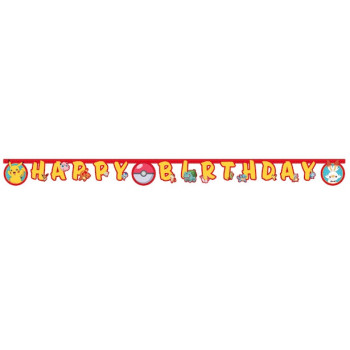 Guirlande d’anniversaire Pokémon – décoration fête enfant thème Pokémon | BelleFete.ch 2