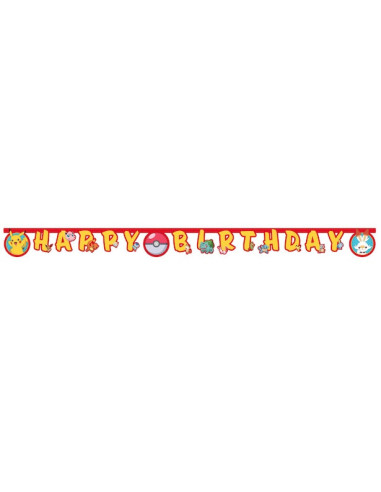 Pokémon-Geburtstagsgirlande | Kinderparty-Dekoration | BelleFete.ch