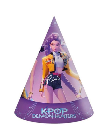 Chapeaux de fête K-Pop Demon Hunters – accessoires anniversaire enfant thème K-Pop | BelleFete.ch