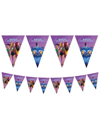Girlande gagliardi K-Pop Demon Hunters 2,3 m – lila Geburtstagsdekoration | BelleFete.ch