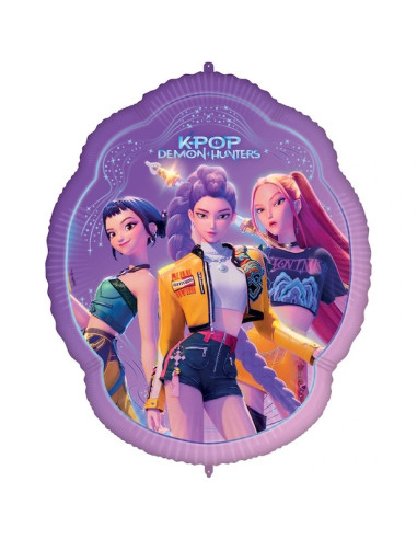 Palloncino in alluminio K-Pop Demon Hunters Super Shape 75 cm – decorazione festa | BelleFete.ch