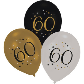 Luftballons 60 Jahre "Alles Gute zum Geburtstag" - Bellefete.ch - Schweiz - Geburtstagsschmuck 60 Jahre