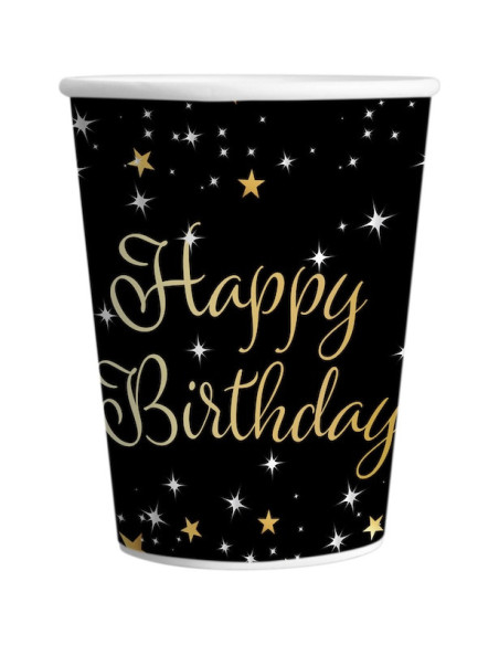 Bicchieri di compleanno "Happy Birthday" - Decorazioni per feste - Bellefete.ch - Svizzera