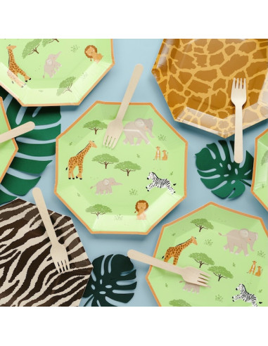 Assiettes d’anniversaire Safari - Vaisselle Enfant | BelleFete.ch