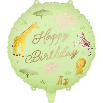 Palloncino da festa ''Happy Birthday'' Safari - Bellefete.ch