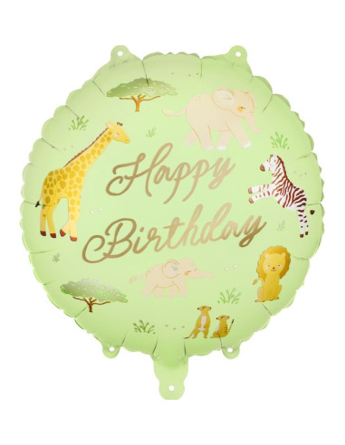 Partyballon ''Happy Birthday'' Safari - Bellefete.ch