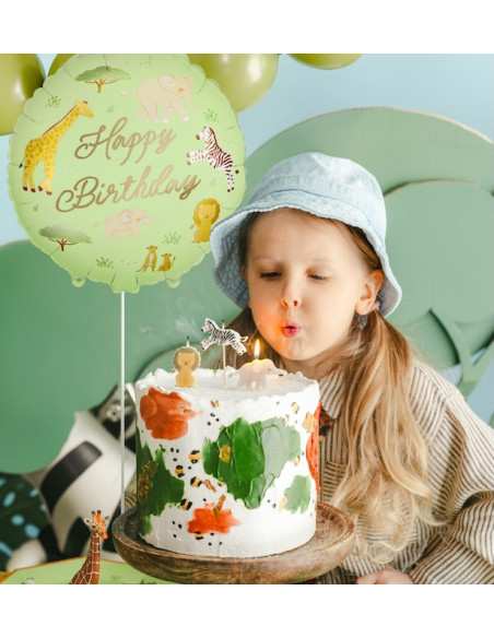 Safari-Geburtstagsballon | Dschungel-Geburtstagsdekoration für Kinder | BelleFete.ch