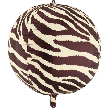 Palloncino in alluminio Zebra a righe – decorazione compleanno tema safari giungla | BelleFete.ch