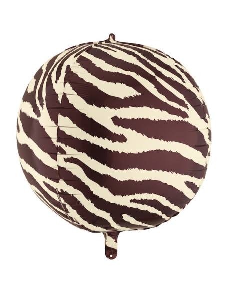Ballon aluminium Zèbre rayé – décoration anniversaire thème safari jungle | BelleFete.ch