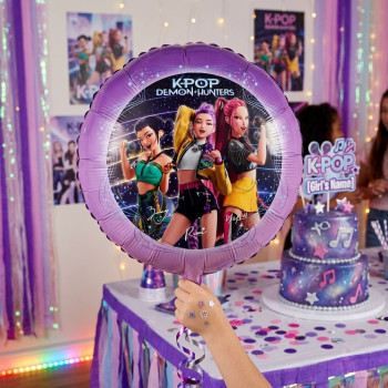 Palloncino per feste a tema K-Pop Demon Hunters™ | Decorazioni per compleanno | BelleFete.ch 2