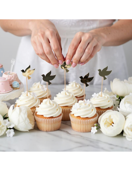 Decorazioni per cupcake per battesimo e comunione | BelleFete.ch