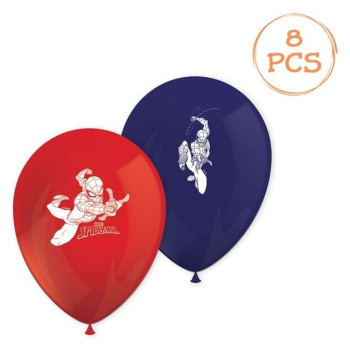 Ballons Spiderman rouges et bleus (lot de 8) | BelleFete.ch 2