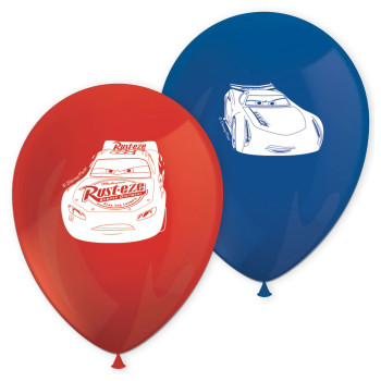 Ballons Disney Cars rouges et bleus (lot de 8) | BelleFete.ch