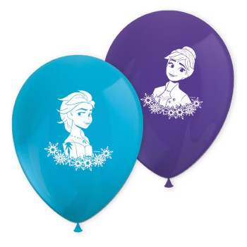 Disney Eiskönigin Luftballons blau & parme (8er-Set) | BelleFete.ch