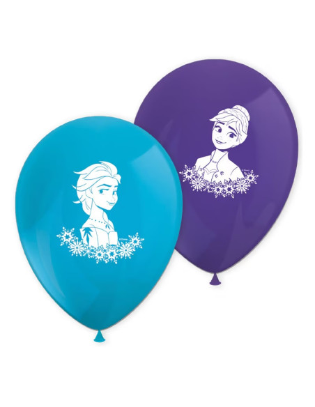 Disney Eiskönigin Luftballons blau & parme (8er-Set) | BelleFete.ch