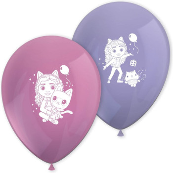 Gabby's Dollhouse Luftballons rosa & violett (8 Stk.) | BelleFete.ch