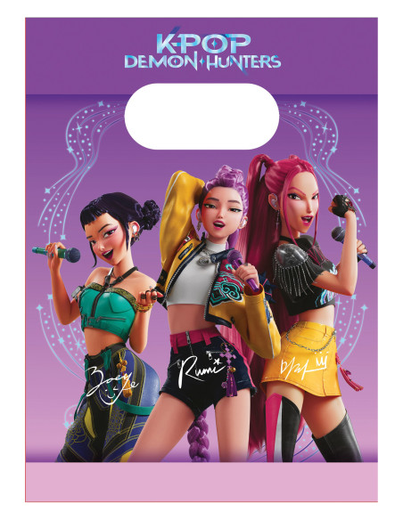 K-pop Demon Hunters Geschenktüten aus Papier (4 Stk.) | BelleFete.ch