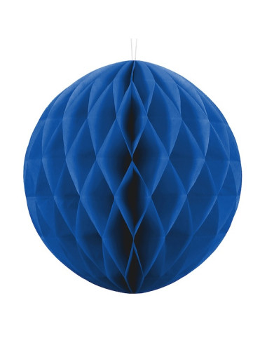 Sfera di Carta Blu Marino 20 cm - Decorazione Sospesa