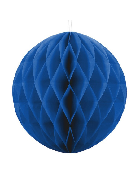 Marineblaue Papierkugel 20 cm - Hängedekoration