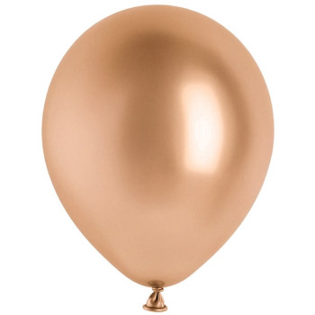 10 Ballons Or Rose 30 cm - Déco Tendance Effet Miroir