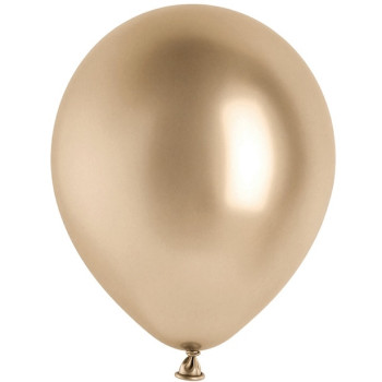 50 Ballons Effet Miroir Or Champagne 30 cm - Déco Fête