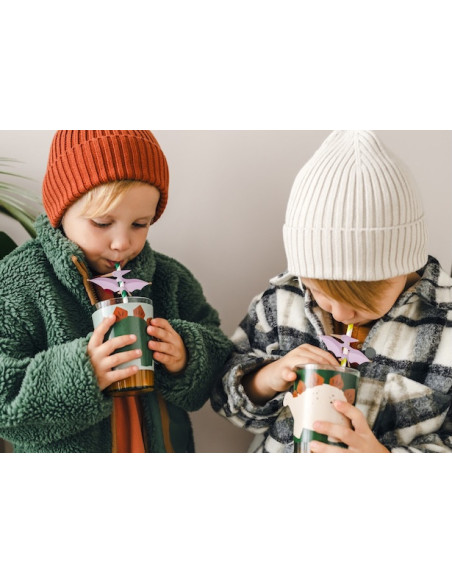 6 Manchons pour Gobelets Dinosaure - Déco Anniversaire Enfant