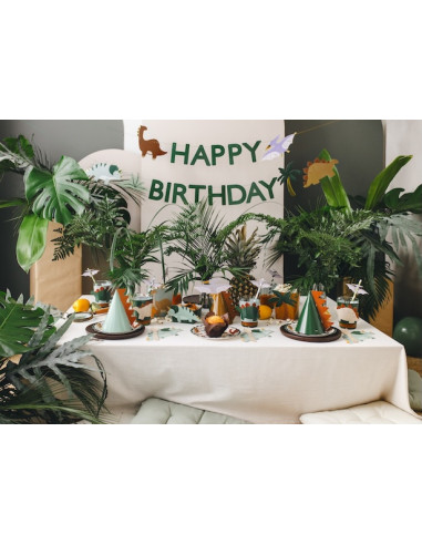 6 Manchons pour Gobelets Dinosaure - Déco Anniversaire Enfant