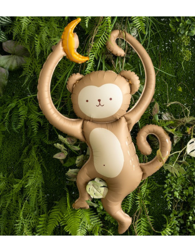 Ballon Aluminium Singe Jungle 51x88 cm - Déco Fête