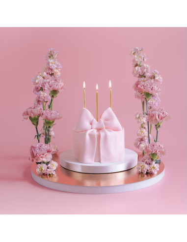 12 Candele di Compleanno Dorate 14 cm - Decorazione Torta