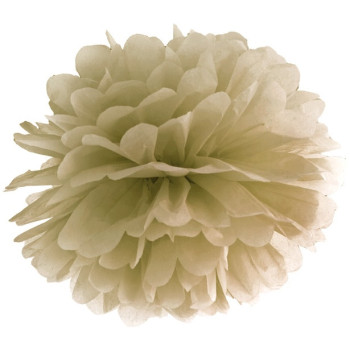 Pompon en Papier de Soie Or 35 cm - Décoration Suspendue Chic